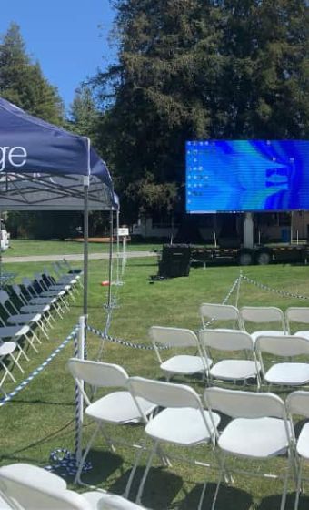 Outdoor event seating